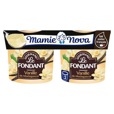 Mamie Nova Fondant à la vanille de Madagascar, 2x150g