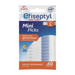 Efiseptyl Mini packs batonnets, 60 batonnets
