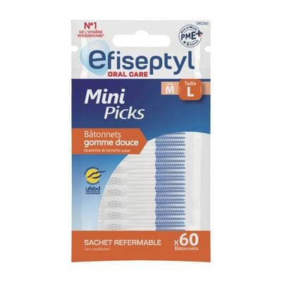 Efiseptyl Mini packs batonnets, 60 batonnets