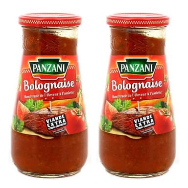 Panzani Sauce bolognaise, Lot de 2x500g