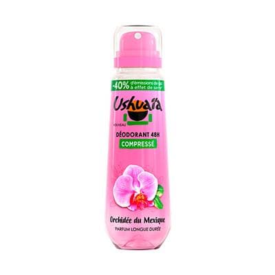 Ushuaïa Déodorant spray compressé Efficacité 48h Orchidée du Mexique, 100ml