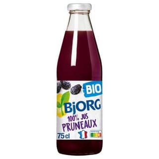 Bjorg Jus de pruneaux bio sans sucre ajouté, 75cl