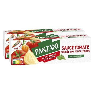 Panzani Sauce Tomate Cuisinée aux Petits Légumes, Lot de 2x220g