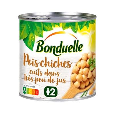 Bonduelle Pois chiches cuits dans très peu de jus, 265g