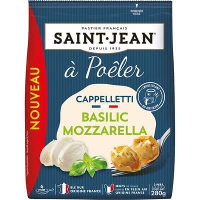 Saint Jean Cappelletti à poêler mozzarella basilic, 280g