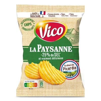 Vico Chips La Paysanne -25% de Sel, 120g