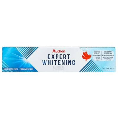 Auchan Dentifrice expert blanc, 75ml