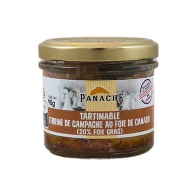 Panache Des Landes Terrine de Campagne au Foie de Canard, 90g