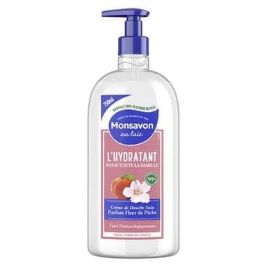 Monsavon Crème douche Hydratant Fleur de Pêche, 750ml