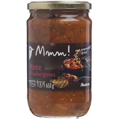 Auchan Riste d'Aubergines en bocal, 650g