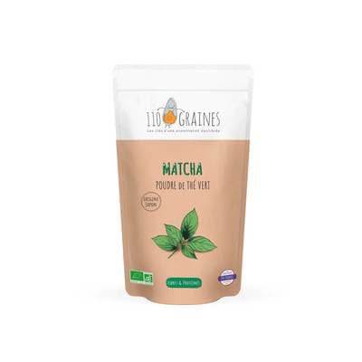 110 Graines Thé Vert Matcha en Poudre bio - Complément alimentaire, 100g