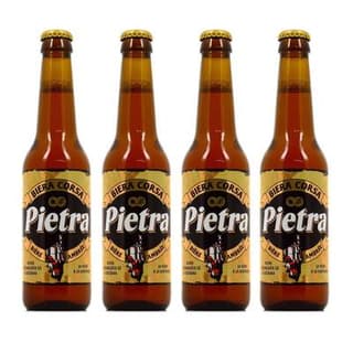Pietra Bière ambrée à la chataigne 9°, Lot de 4x33cl