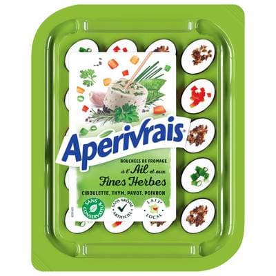 Apérivrais Fromages Frais Ail et Fines Herbes, 100g