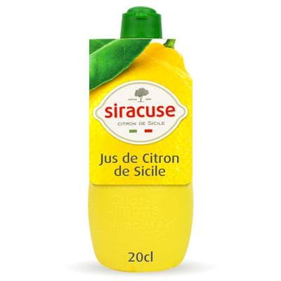 Siracuse Jus de Citron Jaune de Sicile, 20cl