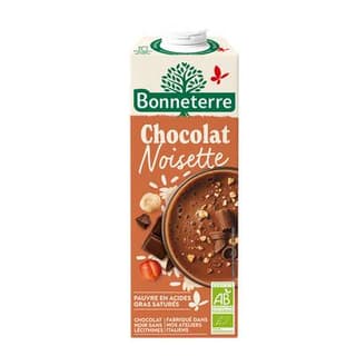 Bonneterre Boisson Riz chocolat noisette bio, 1L