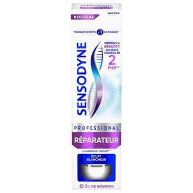 Sensodyne Dentifrice Professional Réparateur Eclat Blancheur, 75ml