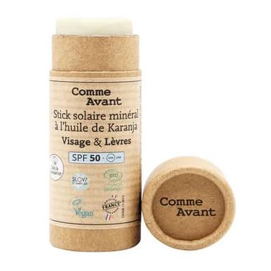 Comme Avant Stick solaire bio SPF50 - Visage & Lèvres, 1 pièce
