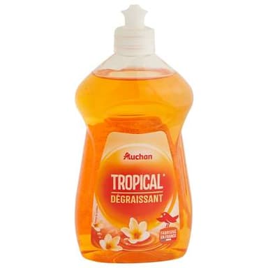Auchan Liquide vaisselle dégraissant tropical, 500ml
