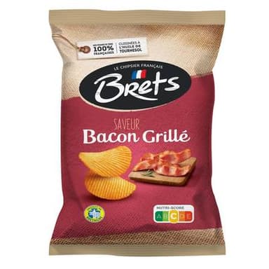 Bret's Chips Saveur Bacon Grillé, 125g