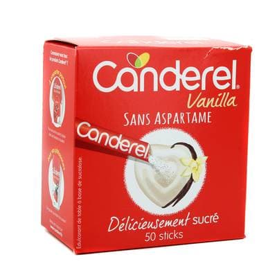 Canderel 50 Sticks Vanilla 100% sucralose, 100g