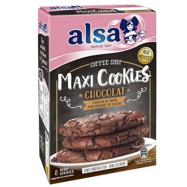 Alsa Preparation à maxi cookie chocolat au pépite de chocolat, 350g