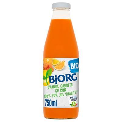 3229820793061 - Bjorg - Jus Vitalité Orange, Carotte, Citron Bio sans sucre ajouté