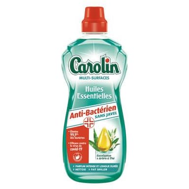 Carolin Nettoyant multi-usages aux huiles essentielles antibactérien arbre à thé, 1l