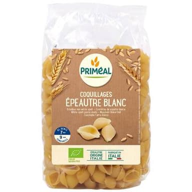 Priméal Coquillages d'épeautre blanc bio, 500g