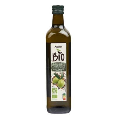 Auchan BIO Huile d'Olive Vierge Extra Bio, 75cl