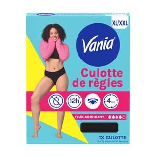 Vania Culotte menstruelle Taille XL/XXL, 1 culotte