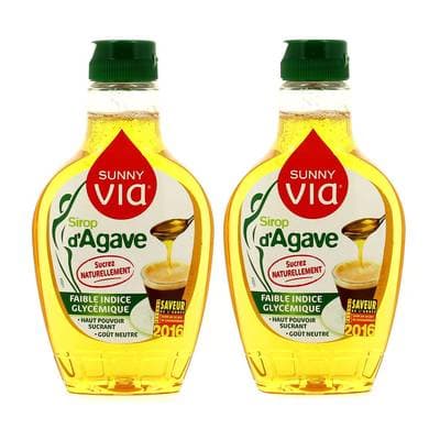 Sunny Via Sirop d'agave, Lot de 2x350g