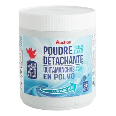 Auchan Détachant poudre textiles blancs, 500g