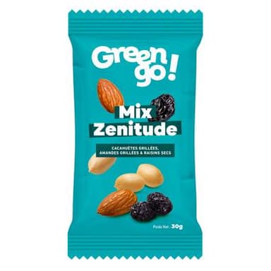 Green Go Mix de fruits secs ZENITUDE, 30g