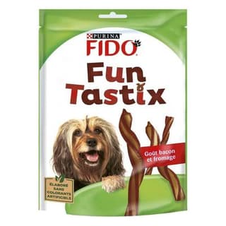 Purina - Fido Sticks Bacon Fromage Fun Tastix - Récompense pour chien adulte, 150g