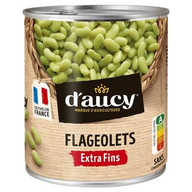 D'aucy Flageolets extra fins, 530g