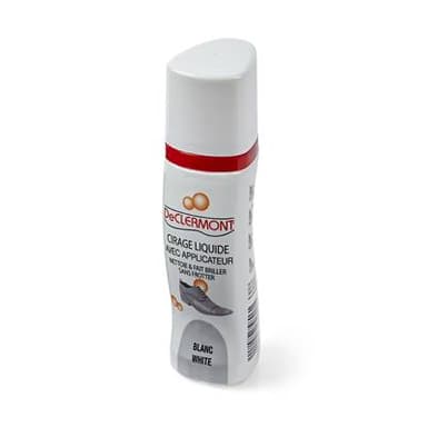 De Clermont Cirage liquide blanc avec applicateur, 75ml