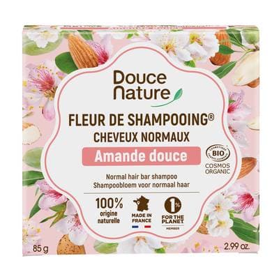 Douce Nature Shampooing solide CosméBio sans sulfate - Cheveux normaux, 85g