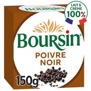 Boursin Fromage à tartiner au poivre, 150g