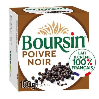 Boursin Fromage à tartiner au poivre, 150g