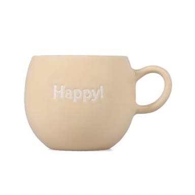 Collection Muggie Chope 42cl Happy! beige, 1 pièce