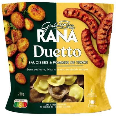 Giovanni Rana Duo Ravioli Saucisse & Pomme de terre, 250g