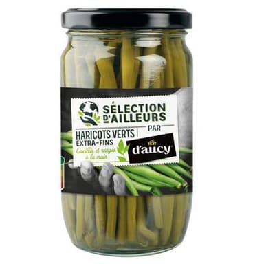 D'aucy Haricots verts extra fins - Sélection d'ailleurs, 180g