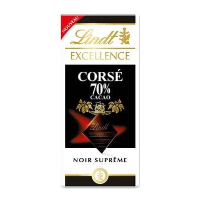 Lindt Chocolat Excellence Noir corsé 70%, 100g