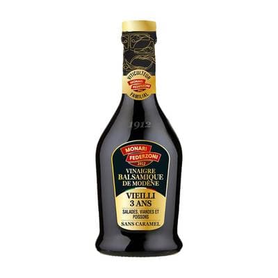 Monari Federzoni Vinaigre Balsamique de Modène IGP Vieilli 3 ans en Fût, 25cl