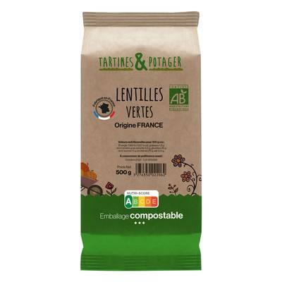 Tartines Et Potager - Lentilles vertes bio origine France