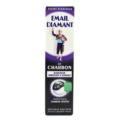 Email diamant Dentifrice blancheur au charbon, 75ml