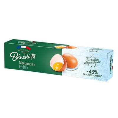 Bénédicta Mayonnaise Légère -46% de matières grasses en Tube, 180g