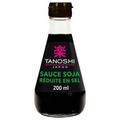 Tanoshi - Japon Sauce Soja Réduite en Sel, 20cl
