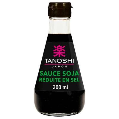 Tanoshi - Japon Sauce Soja Réduite en Sel, 20cl