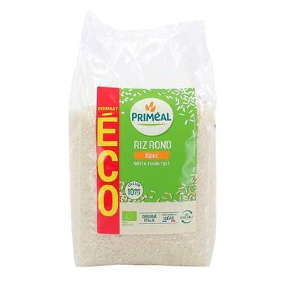 Priméal Riz blanc rond italie bio format familial, 2KG